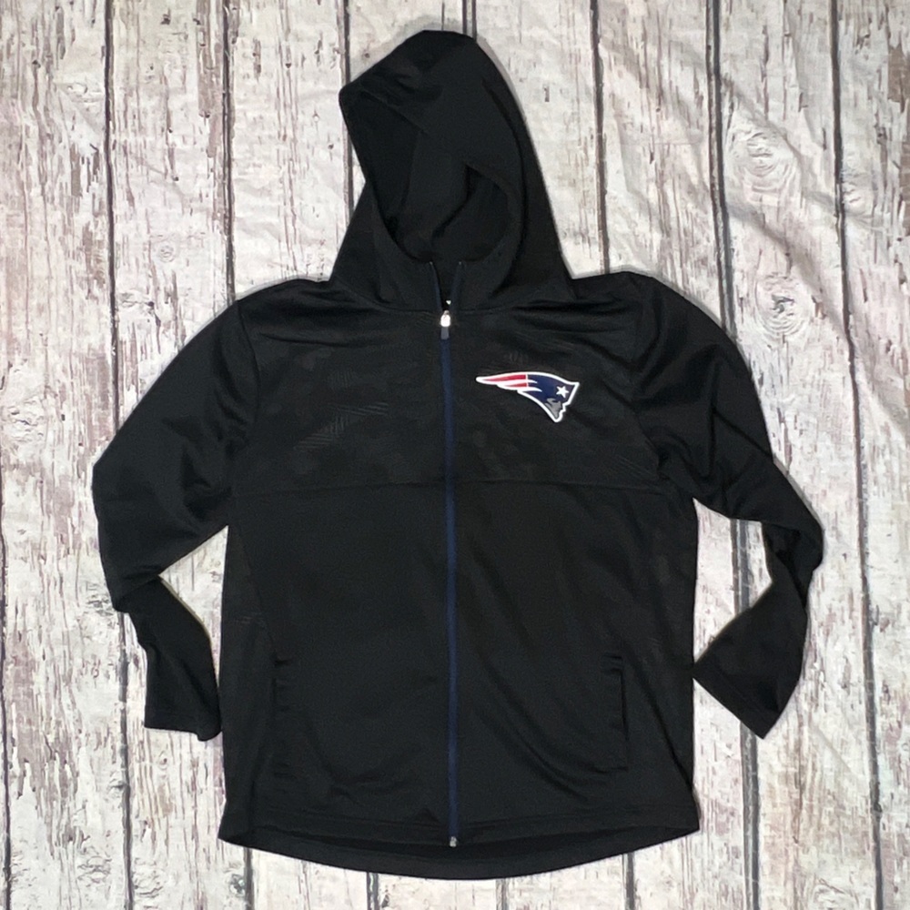 New England Patriots Zip Up Pullover Mens Hoodie Athletic Sweatshirt